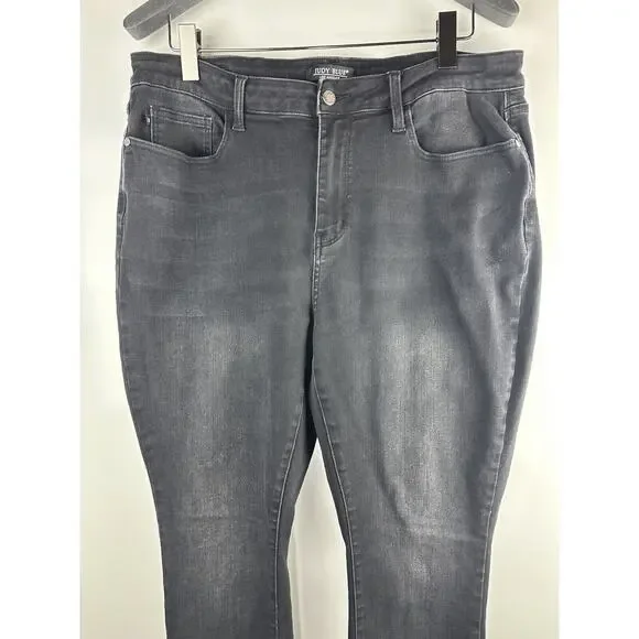 Judy Blue High Rise Skinny Black Denim Jeans Jb88450 Women's Plus Size 20W 20 - Picture 3 of 14